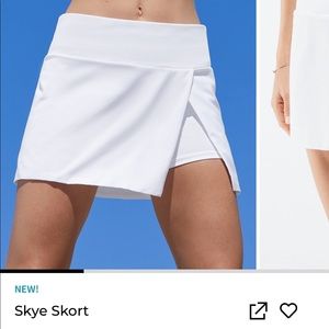 Fabletics white tennis skirt